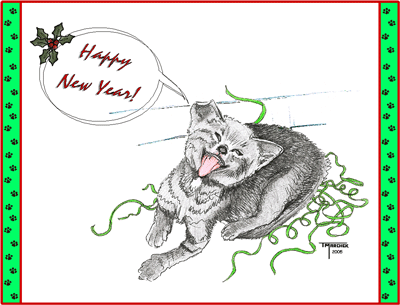 New Year - Smiling Cat
